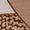 SCARF 90X90 - BEIGE/TANGERINE