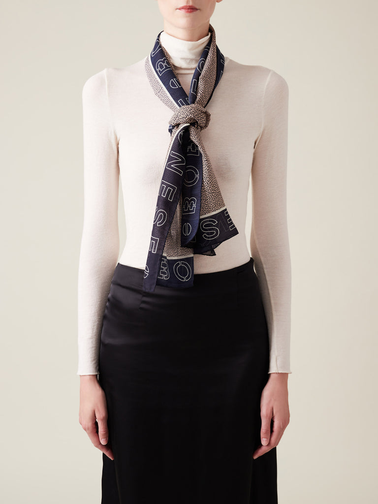 Silk Blend Foulard - SCARF - Borbonese