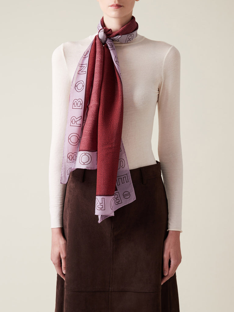 Silk Blend Foulard - SCARF - Borbonese