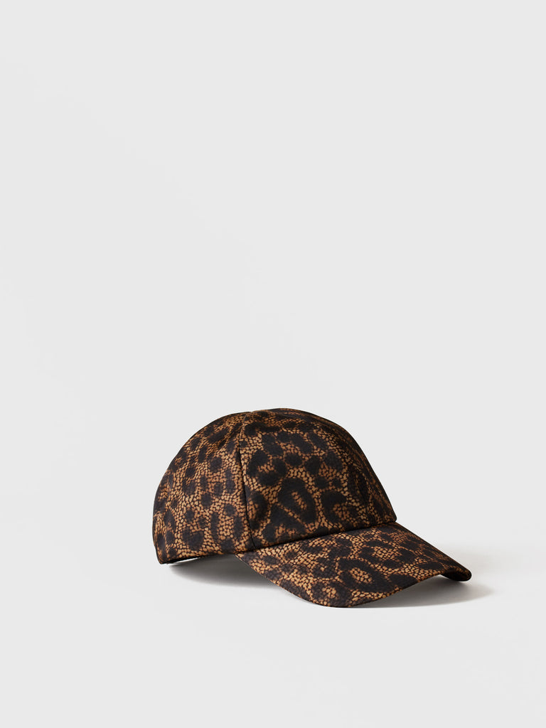 Hat in Op and animal print fabric - HAT - Borbonese