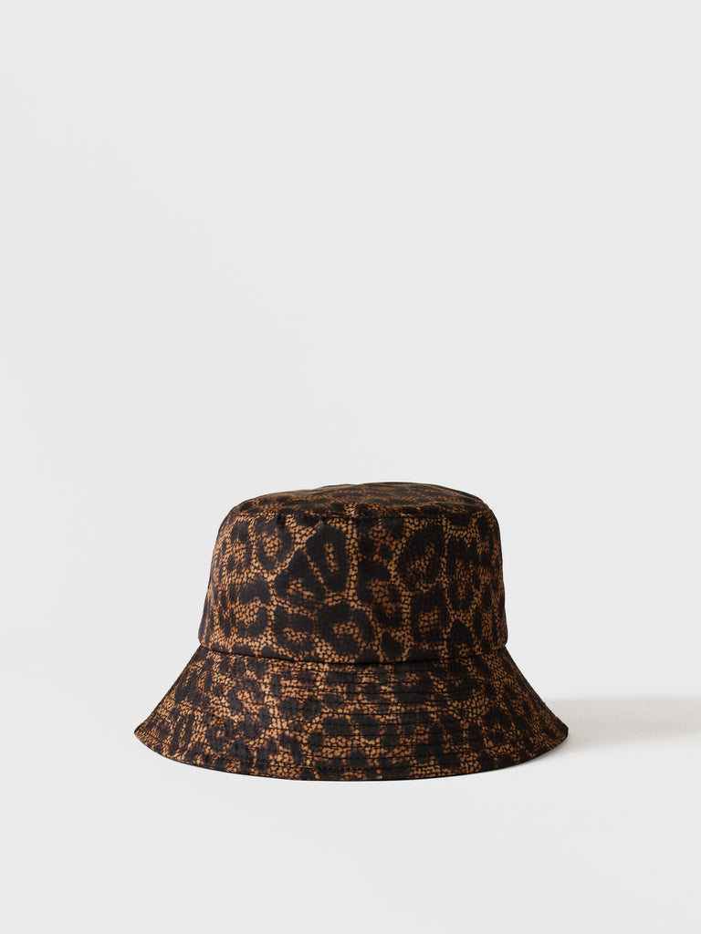 Cappello in tessuto stampa Op e animalier - CAPPELLO - Borbonese
