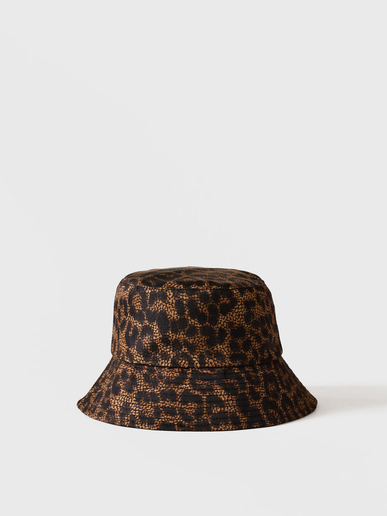 Cappello in tessuto stampa Op e animalier - CAPPELLO - Borbonese