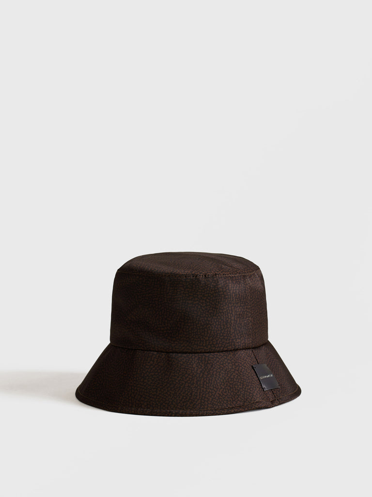 Op print fabric hat - HAT - Borbonese