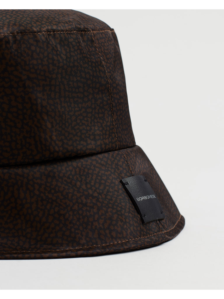 Op print fabric hat - HAT - Borbonese