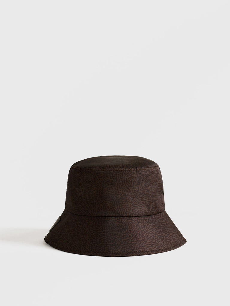Op print fabric hat - HAT - Borbonese