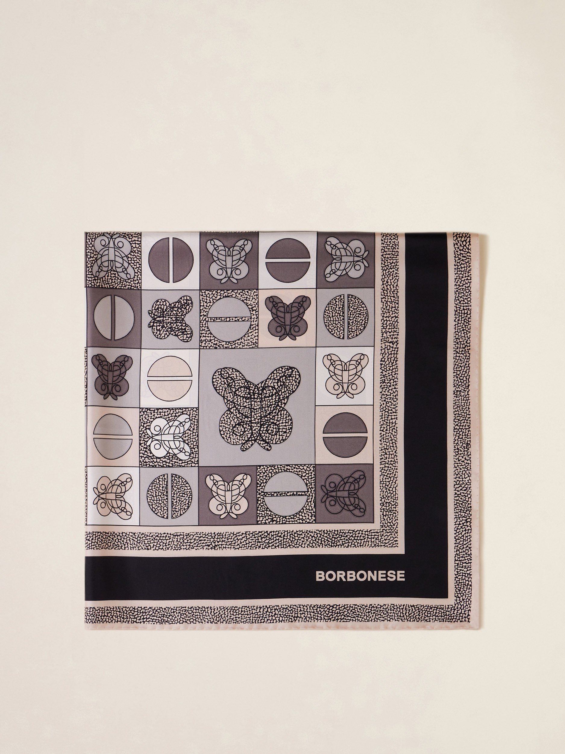 Borbonese 79 Foulard Iconic 90X90 Tessile Default Title_1