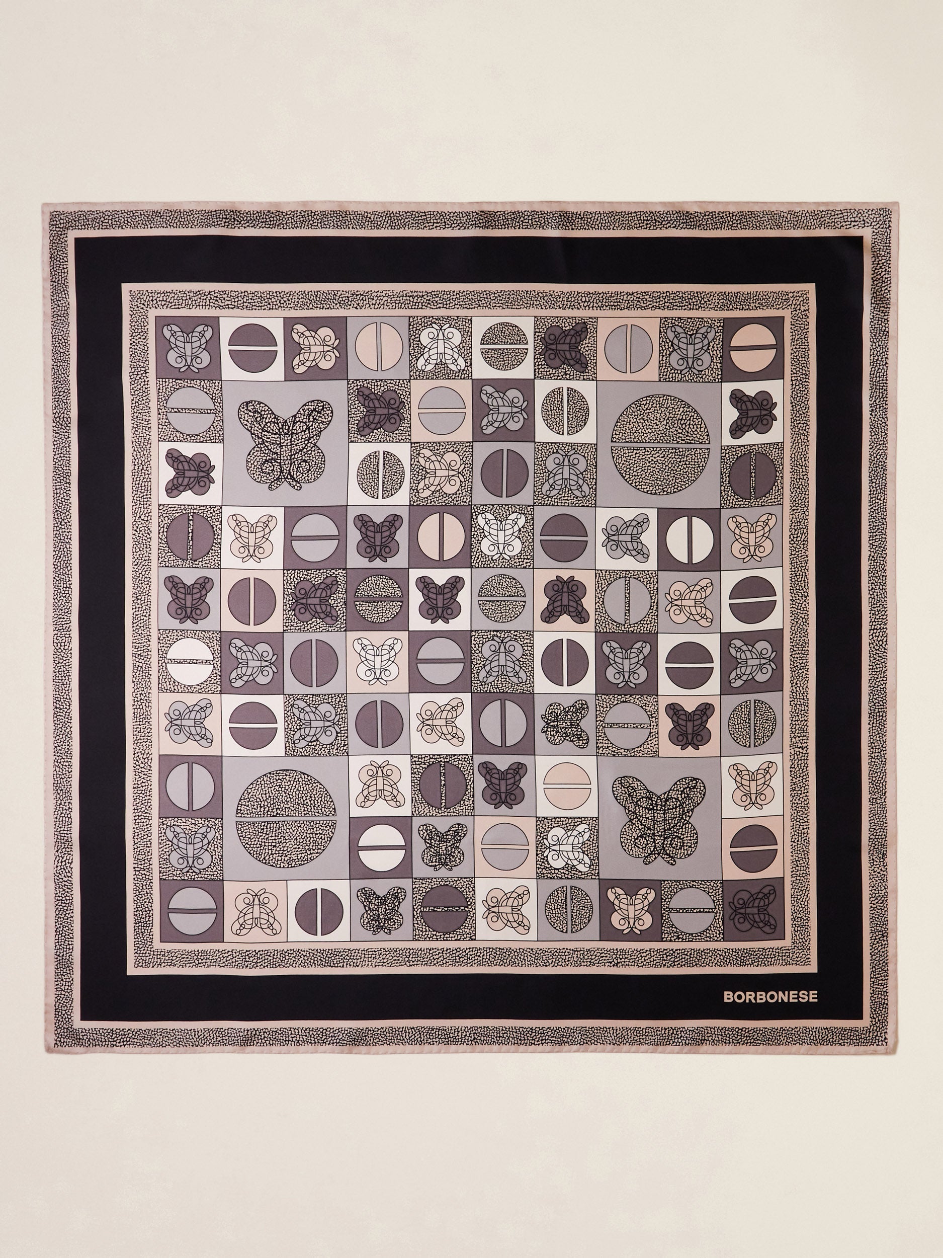 Borbonese 79 Foulard Iconic 90X90 Tessile Default Title_3