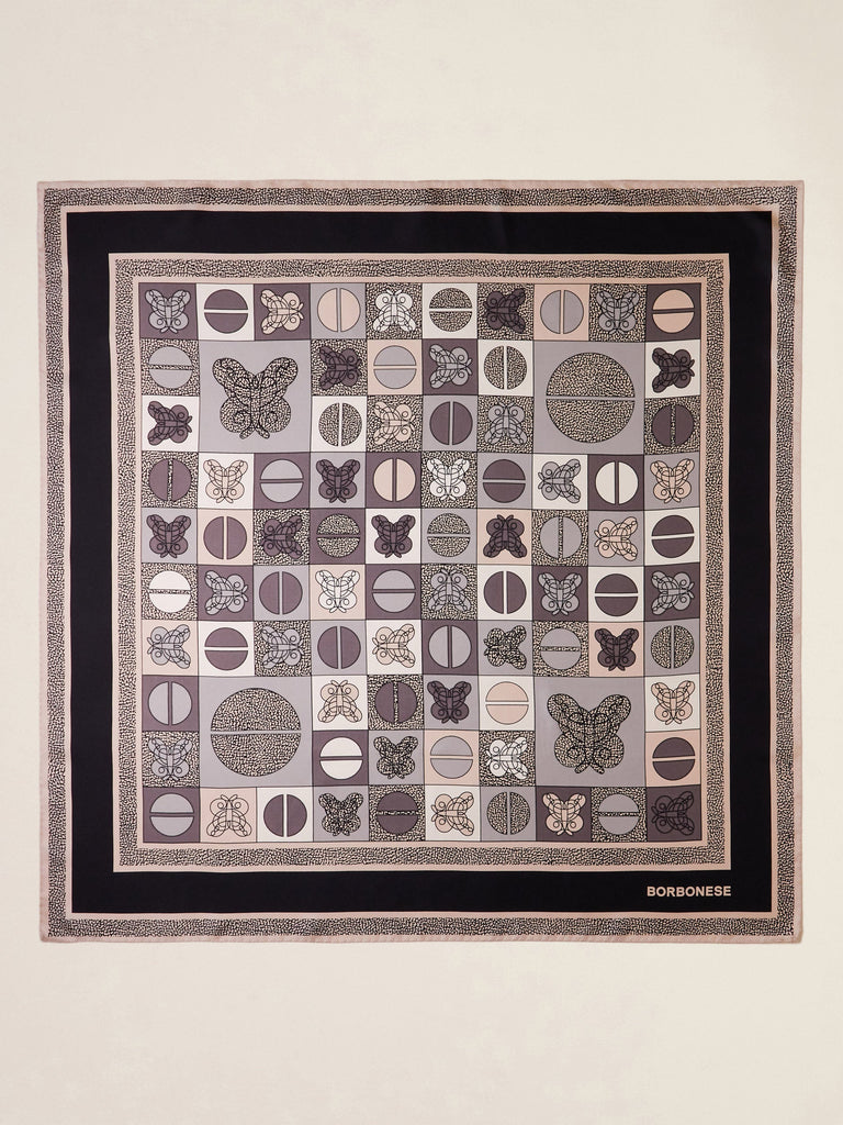 Borbonese 79 Foulard Iconic 90X90 Tessile Default Title_3