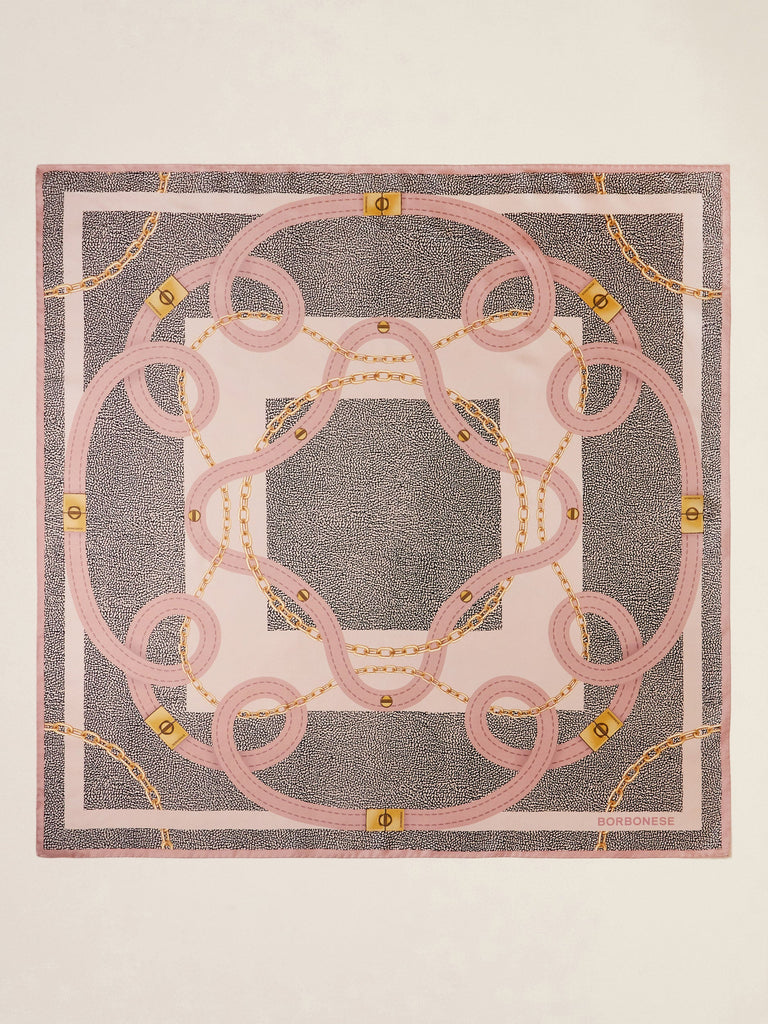 Borbonese 33 Foulard Catena Chiusura 90X90 Tessile Default Title_3