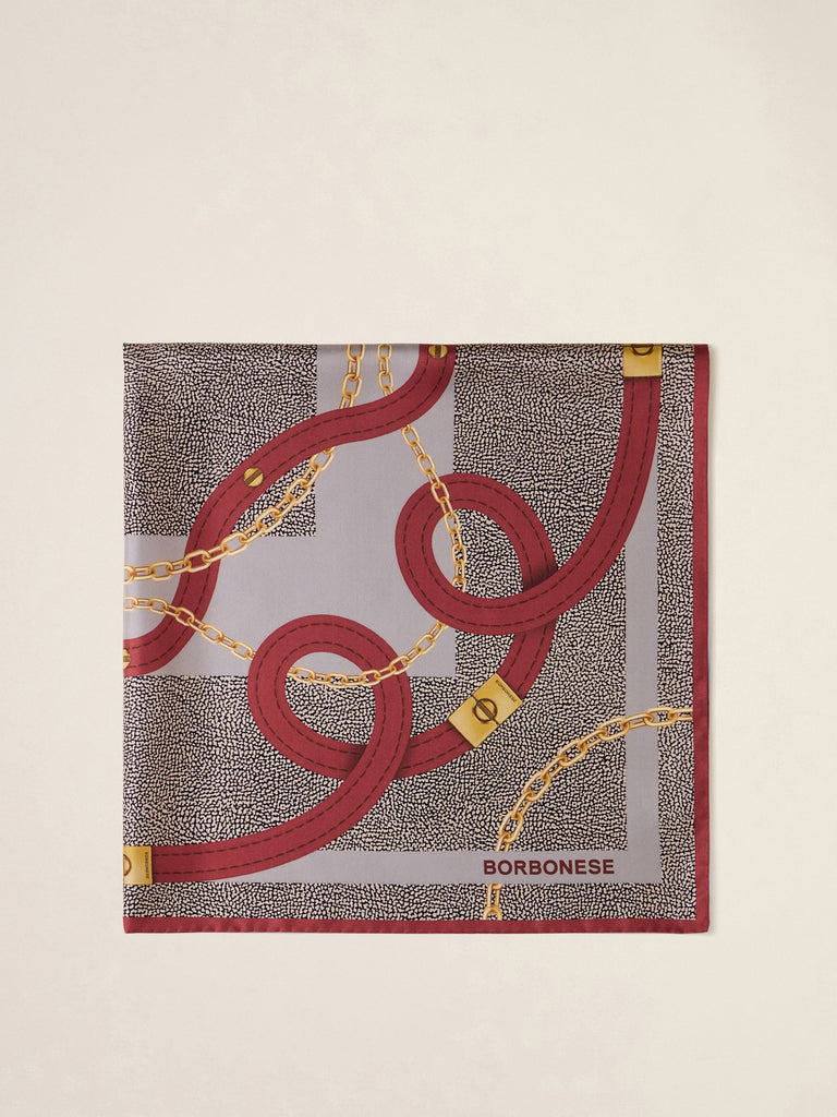 Borbonese 59 Foulard Catena Chiusura 90X90 Tessile Default Title_1