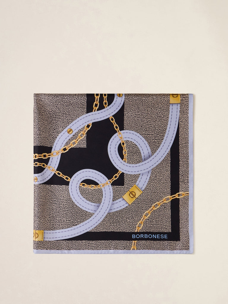 Borbonese 63 Foulard Catena Chiusura 90X90 Tessile Default Title_1