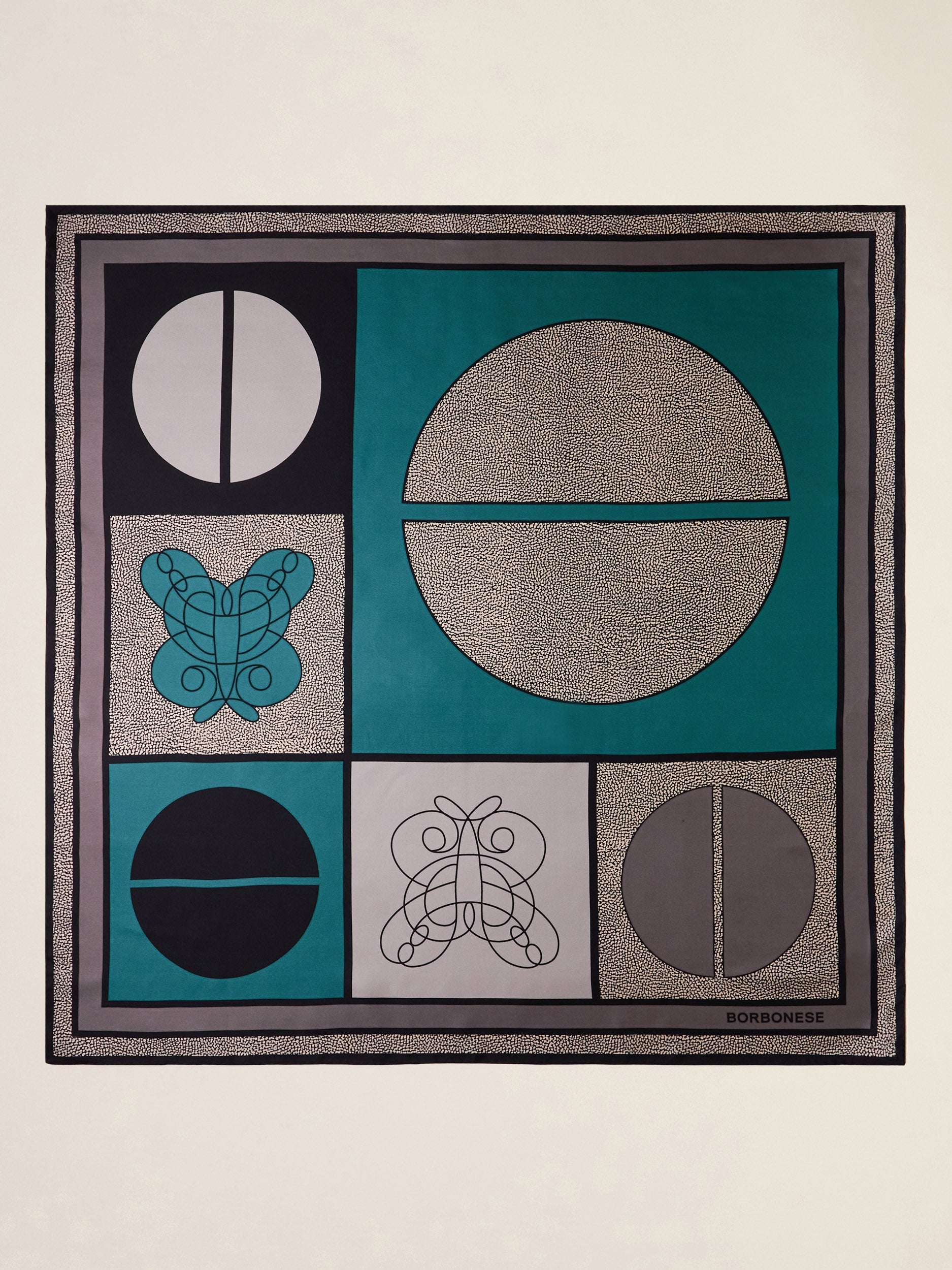 Borbonese 57 Foulard Maxi Icon 90X90 Tessile Default Title_3
