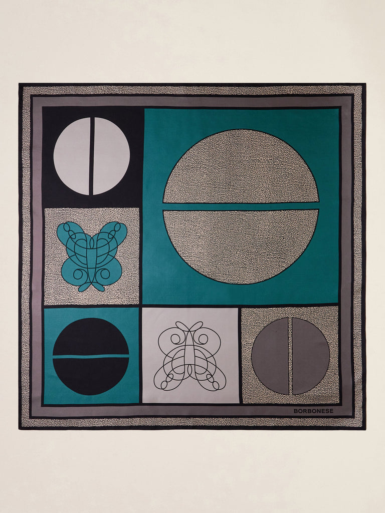 Borbonese 57 Foulard Maxi Icon 90X90 Tessile Default Title_3