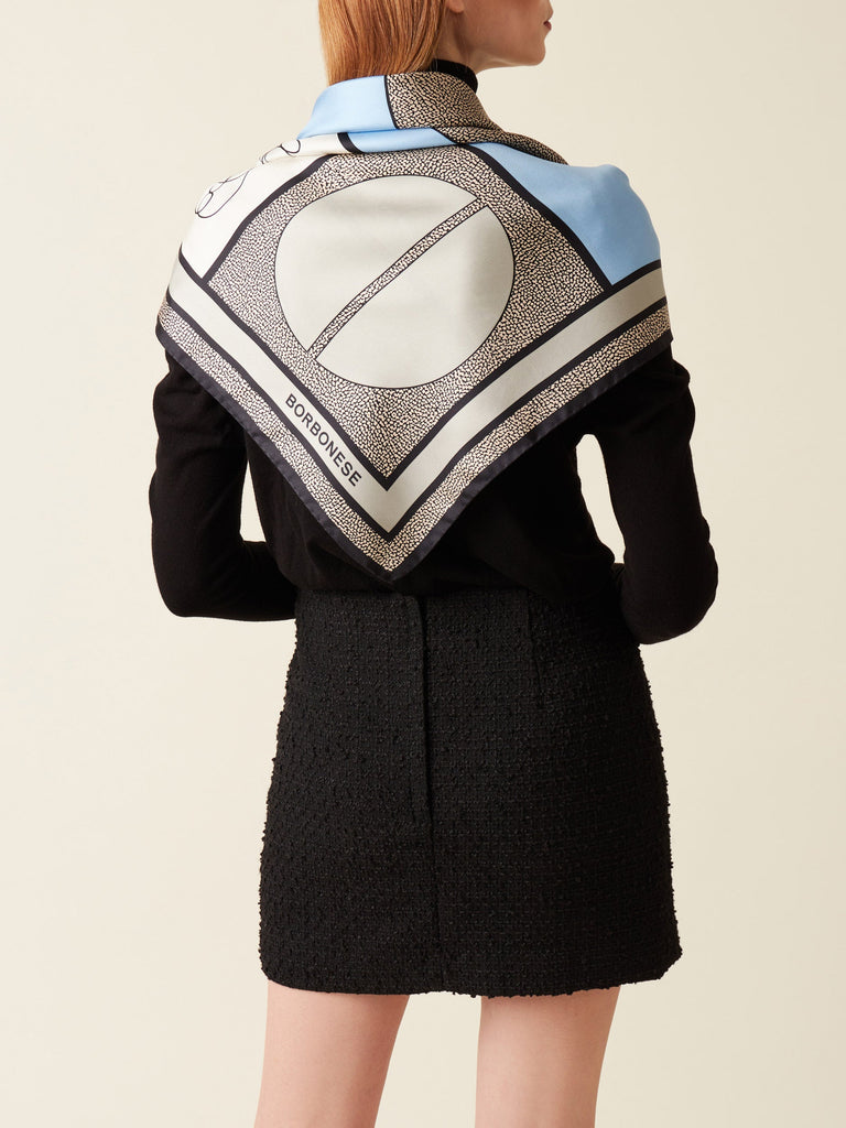 Borbonese 63 Foulard Maxi Icon 90X90 Tessile Default Title_2