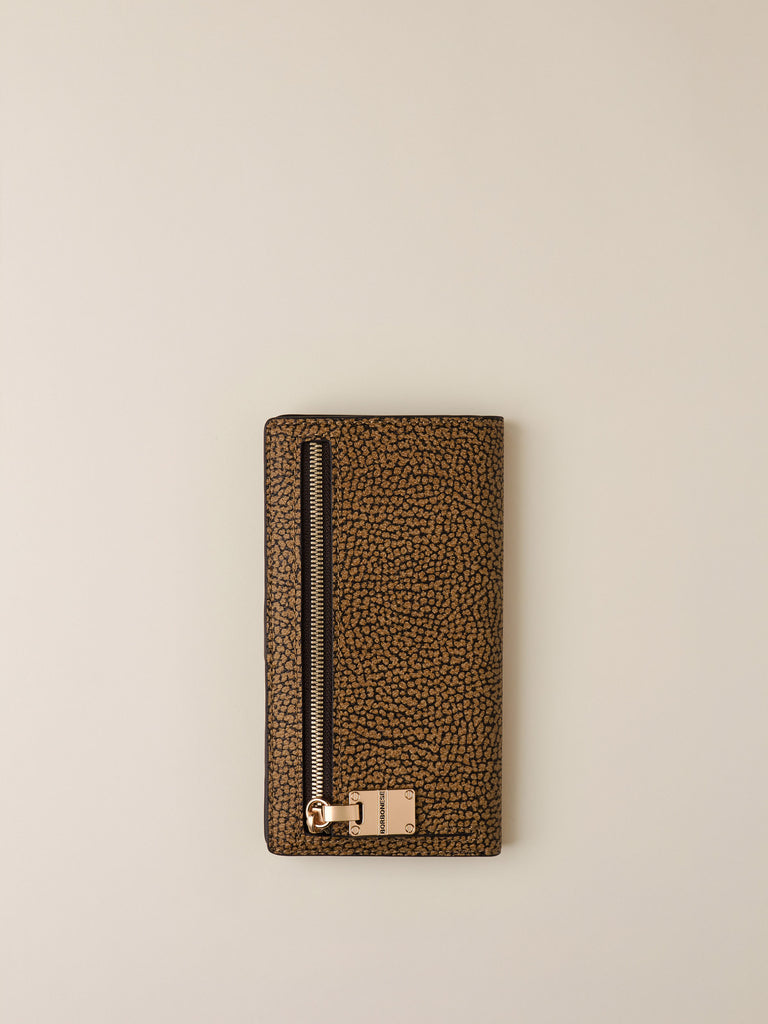 Portafoglio di Pelle e Tela Rivestita OP - PORTAFOGLIO - Borbonese