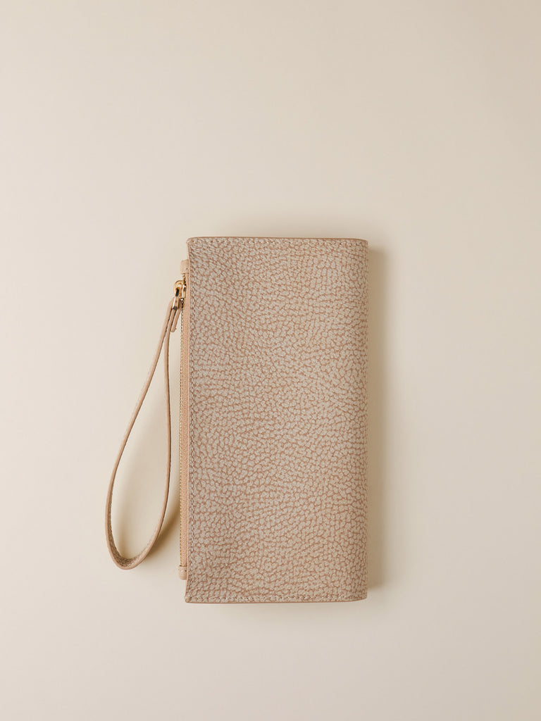 Portafoglio di Pelle e Tela Rivestita OP - PORTAFOGLIO MEDIUM - Borbonese