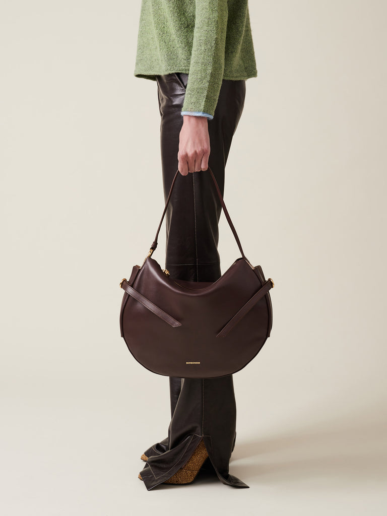 Borsa a spalla di Pelle - BRIDLE BORSA HOBO MEDIUM - Borbonese