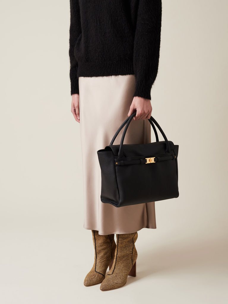 Borsa a mano di Vitello - TORINESE BORSA BAULETTO  MEDIUM - Borbonese