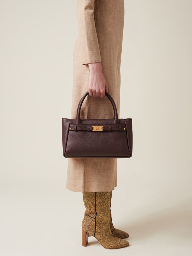 Borsa a mano di Vitello - TORINESE BORSA BAULETTO SMALL - Borbonese