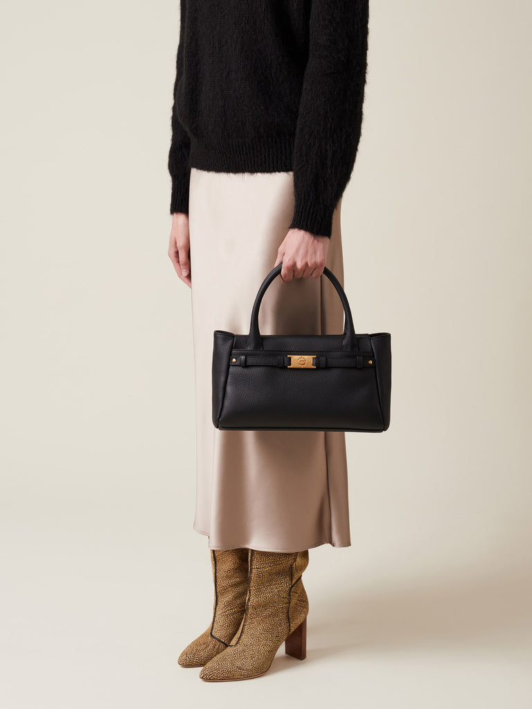 Borsa a mano di Vitello - TORINESE BORSA BAULETTO SMALL - Borbonese