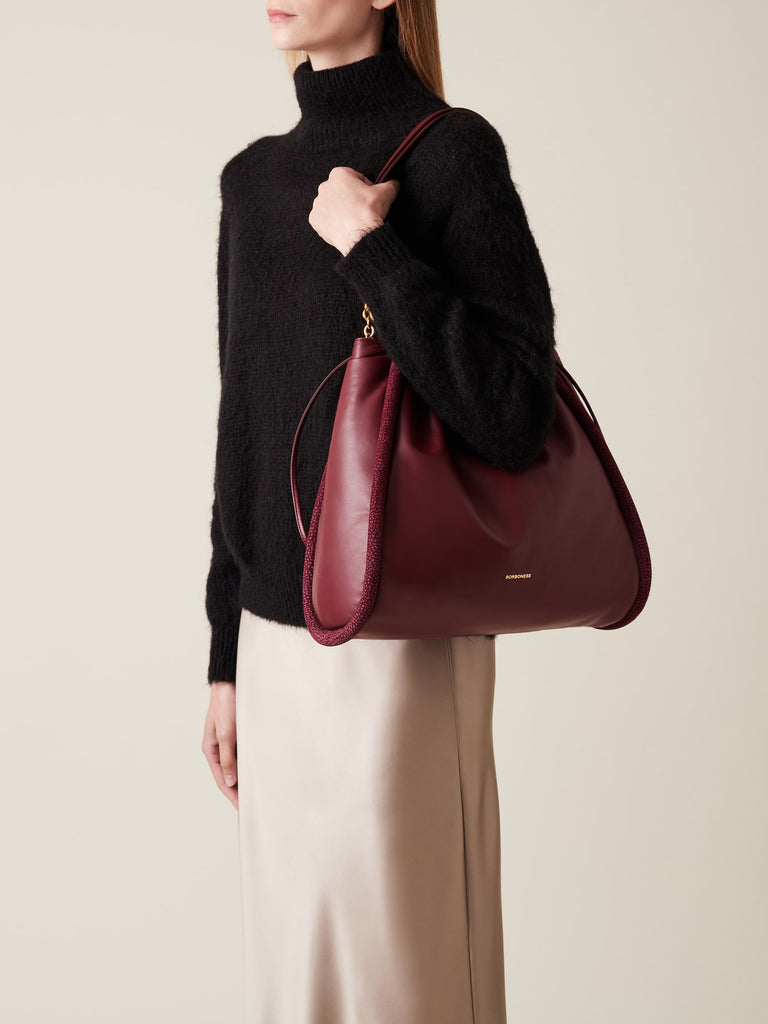 Borsa a mano di Pelle - COQUILLE BORSA SHOPPING LARGE - Borbonese