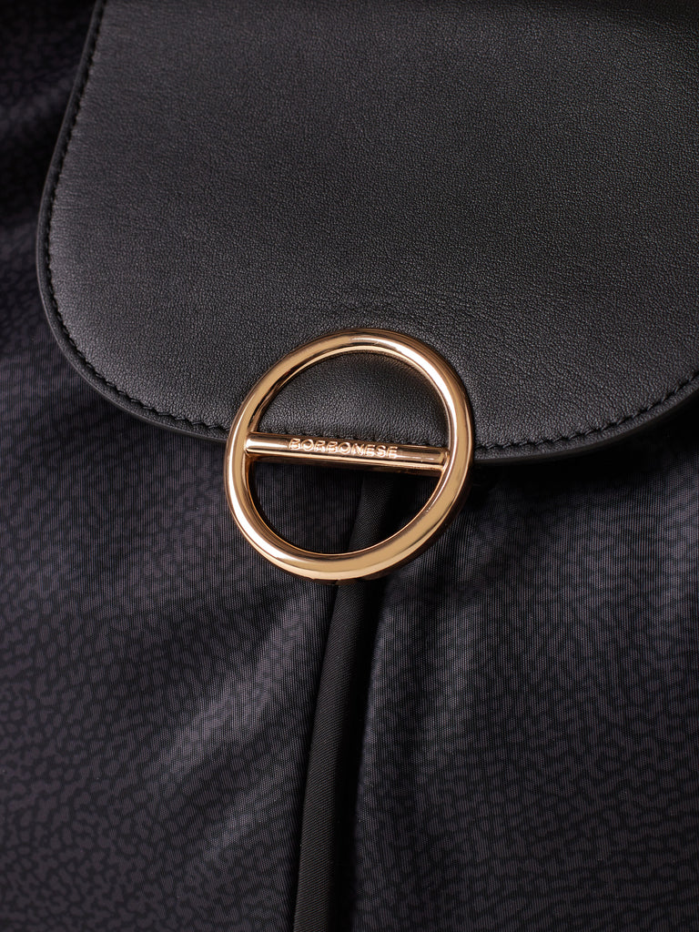 Recycled OP Fabric Handbag - COTTAGE SMALL HOBO BAG - Borbonese