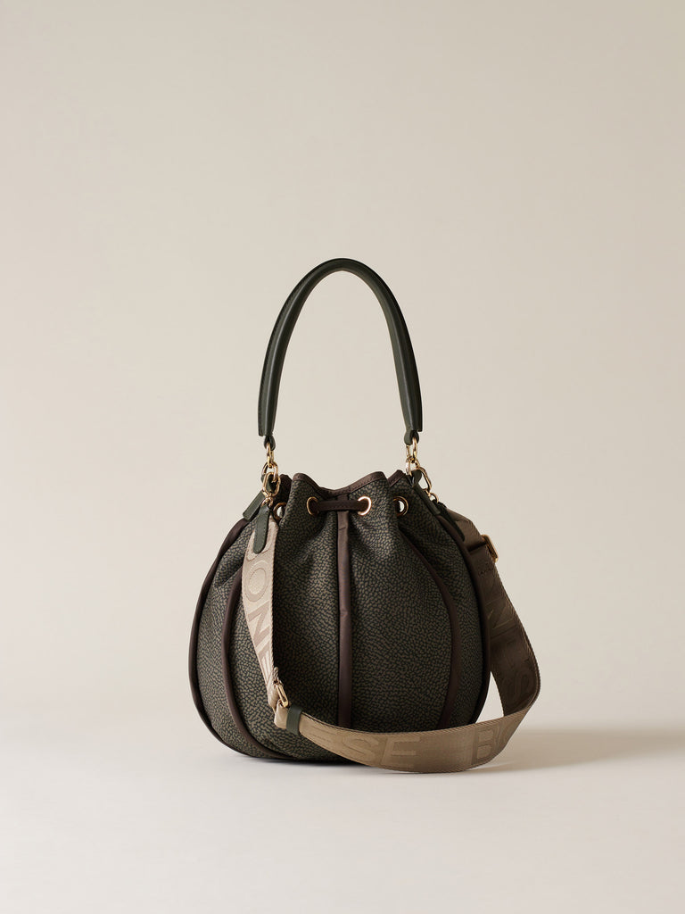 Borsa a mano di tessuto riciclato OP - COTTAGE BORSA SECCHIELLO   - Borbonese