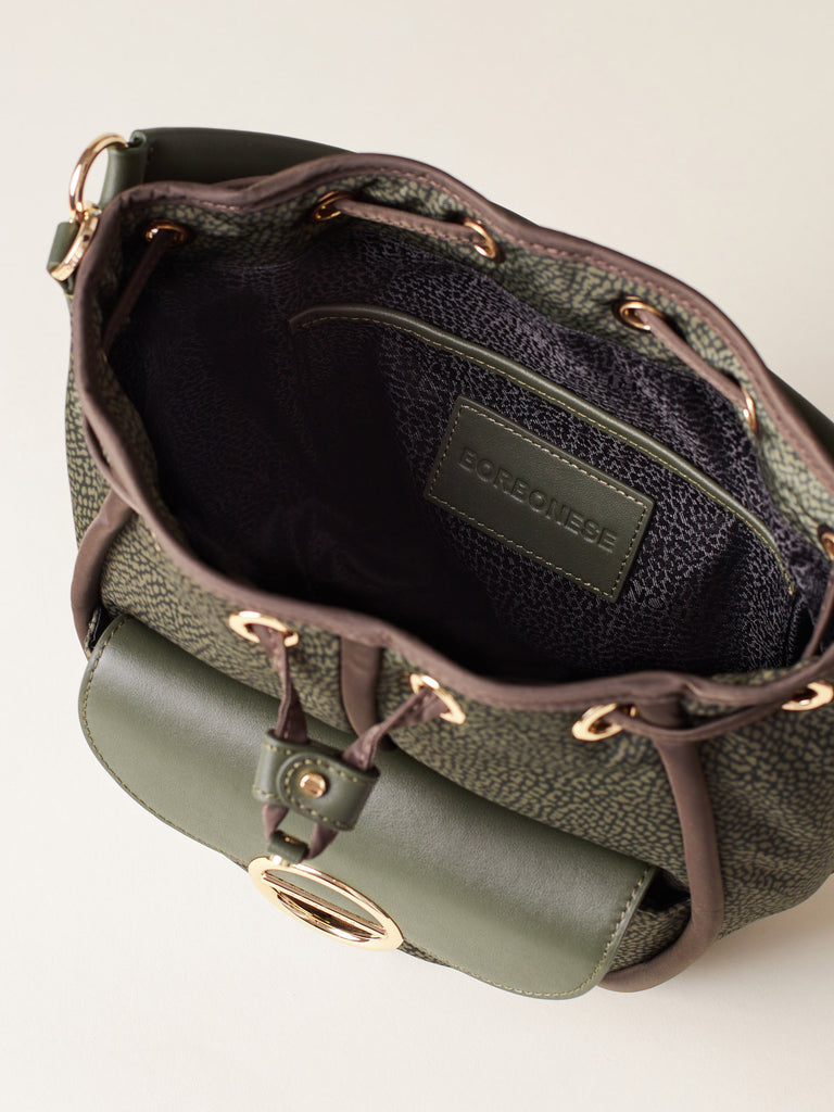 Borsa a mano di tessuto riciclato OP - COTTAGE BORSA SECCHIELLO   - Borbonese