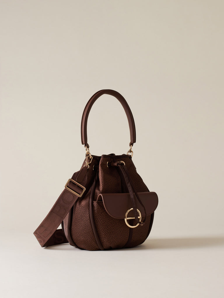 Borsa a mano di tessuto riciclato OP - COTTAGE BORSA SECCHIELLO   - Borbonese
