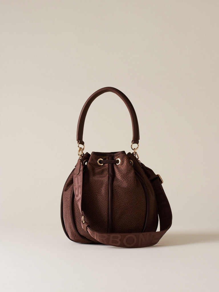 Borsa a mano di tessuto riciclato OP - COTTAGE BORSA SECCHIELLO   - Borbonese
