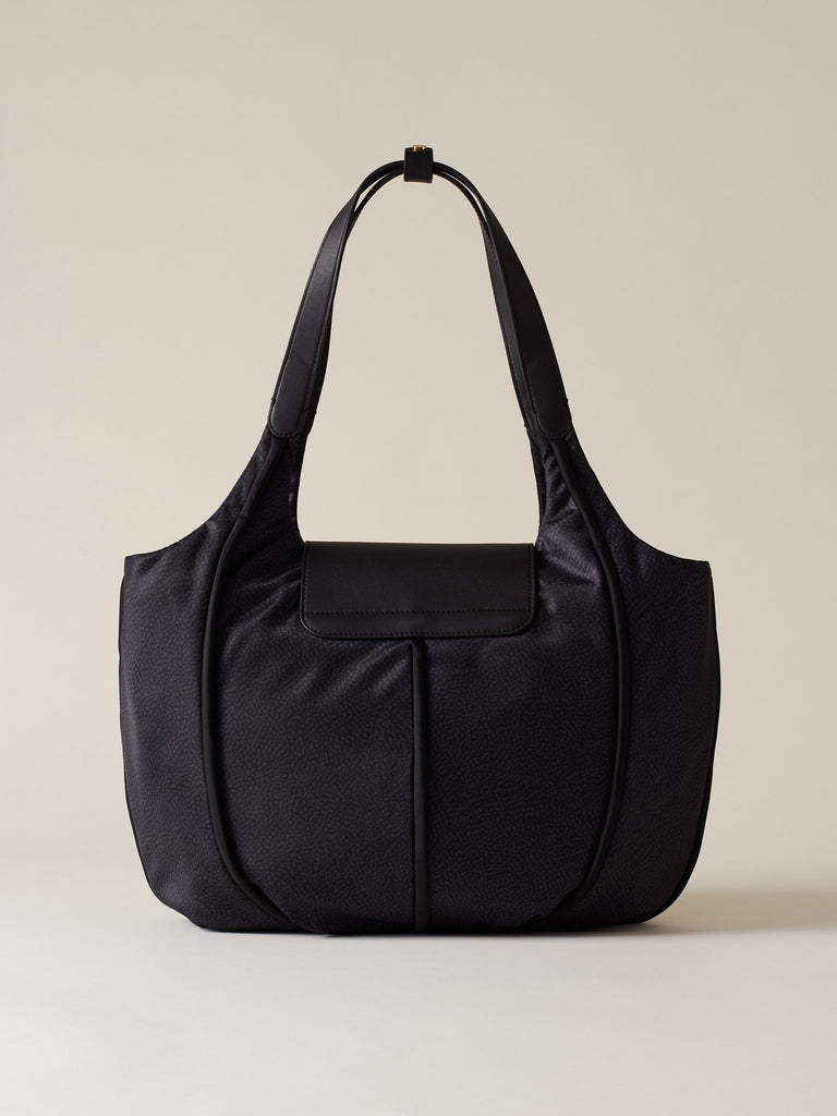 Borsa a mano di tessuto riciclato OP - COTTAGE BORSA SHOPPING LARGE - Borbonese