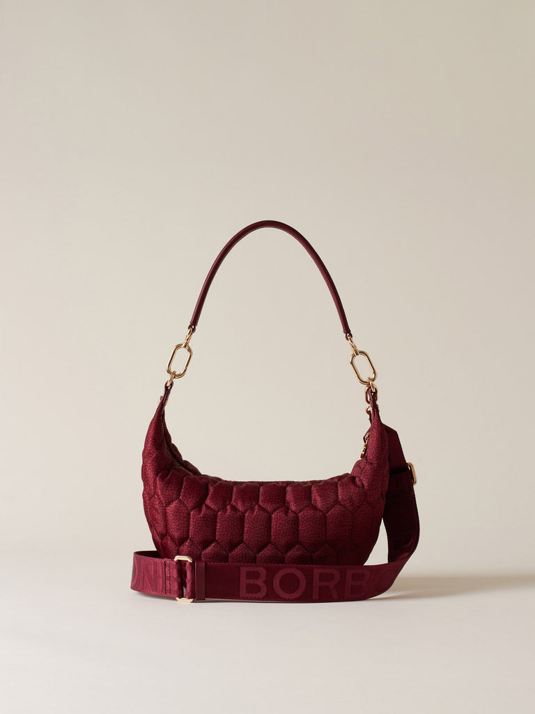 Borsa a spalla di tessuto riciclato OP - HONEY HOBO SMALL - Borbonese