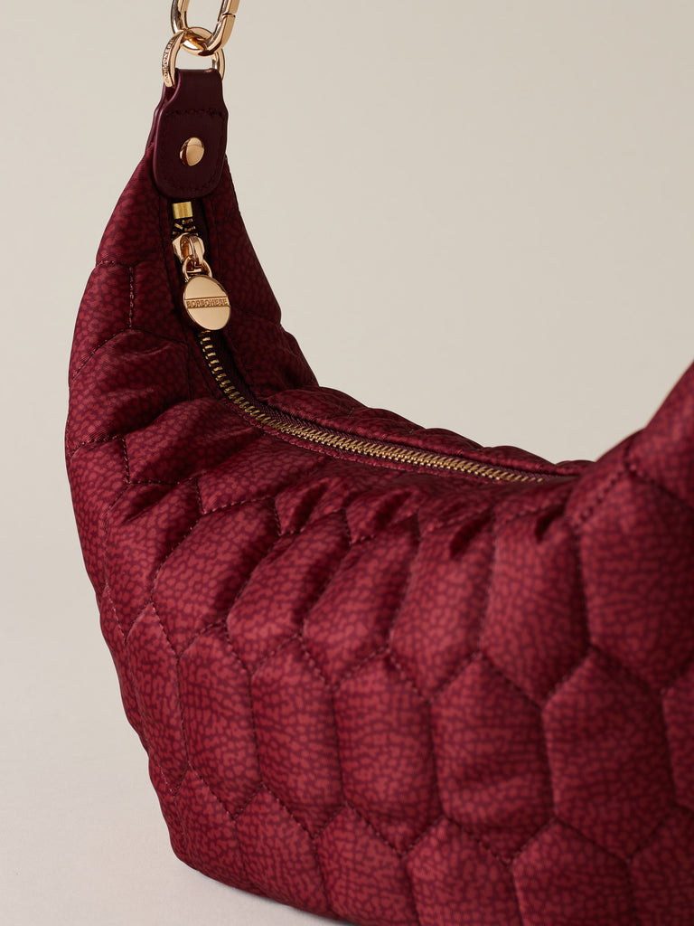 Borsa a spalla di tessuto riciclato OP - HONEY HOBO SMALL - Borbonese