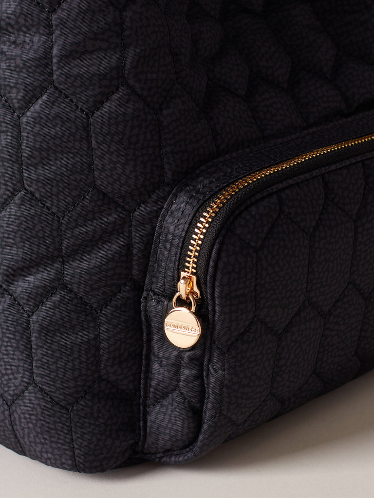 Recycled OP Fabric Shoulder Bag - HONEY MEDIUM BUCKET BAG - Borbonese