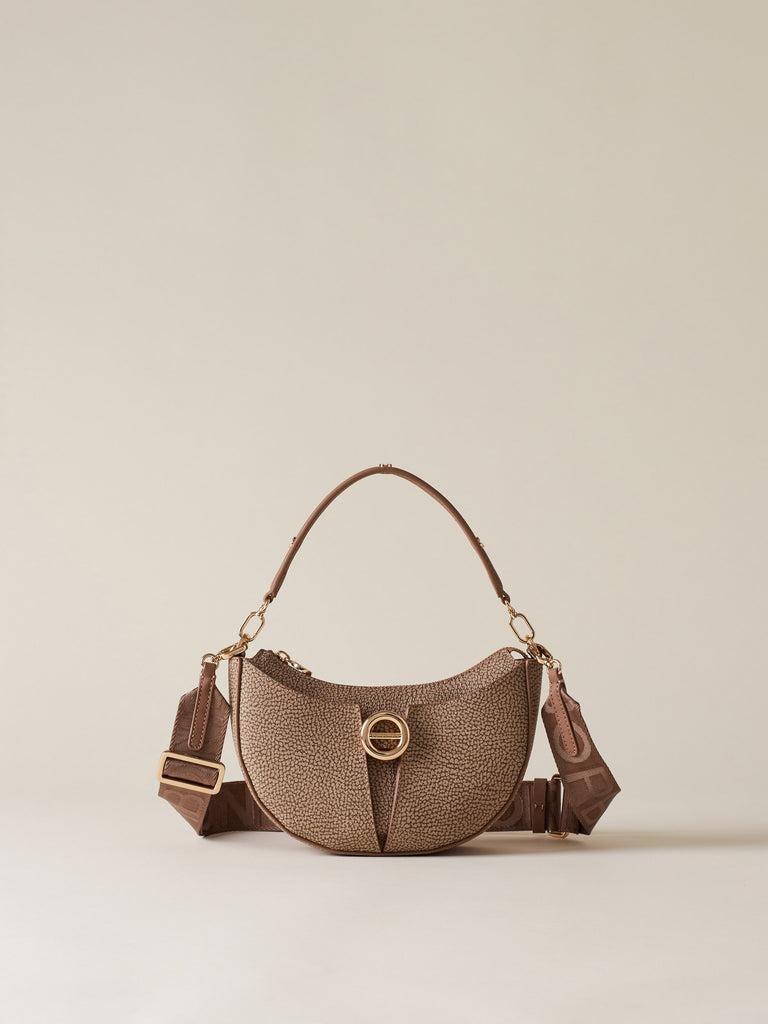 OP Coated Canvas Crossbody Strap - TULIP SMALL CROSSBODY BAG - Borbonese