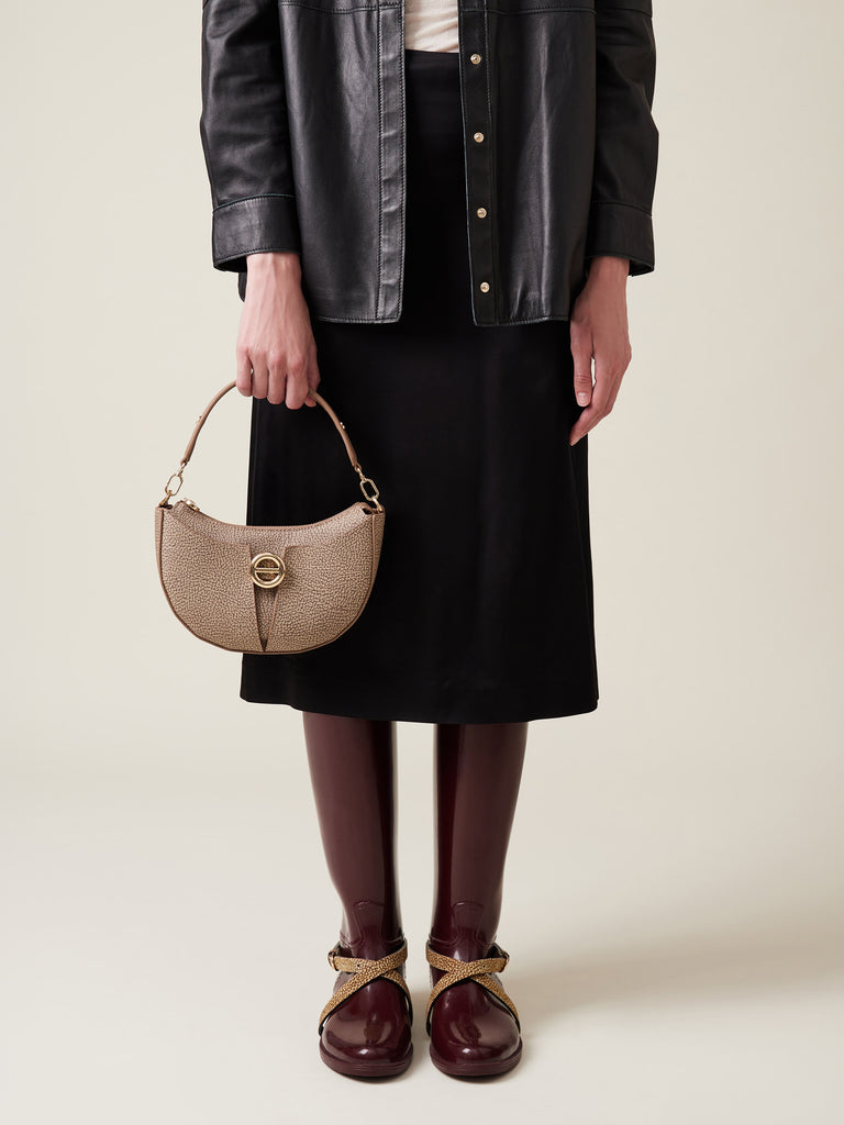 OP Coated Canvas Crossbody Strap - TULIP SMALL CROSSBODY BAG - Borbonese