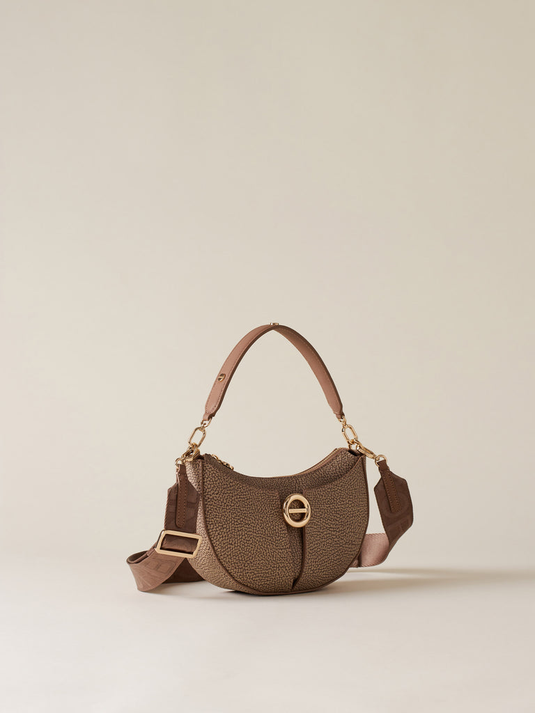 OP Coated Canvas Crossbody Strap - TULIP SMALL CROSSBODY BAG - Borbonese