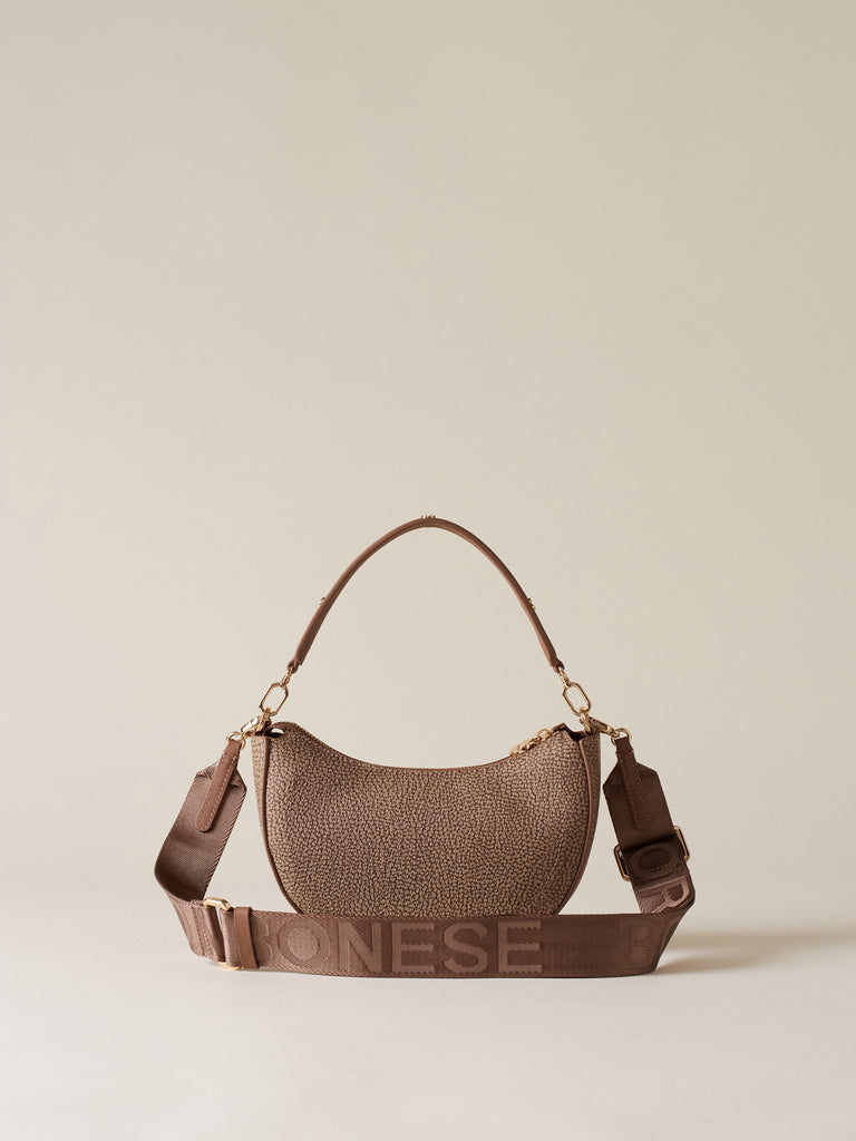 OP Coated Canvas Crossbody Strap - TULIP SMALL CROSSBODY BAG - Borbonese