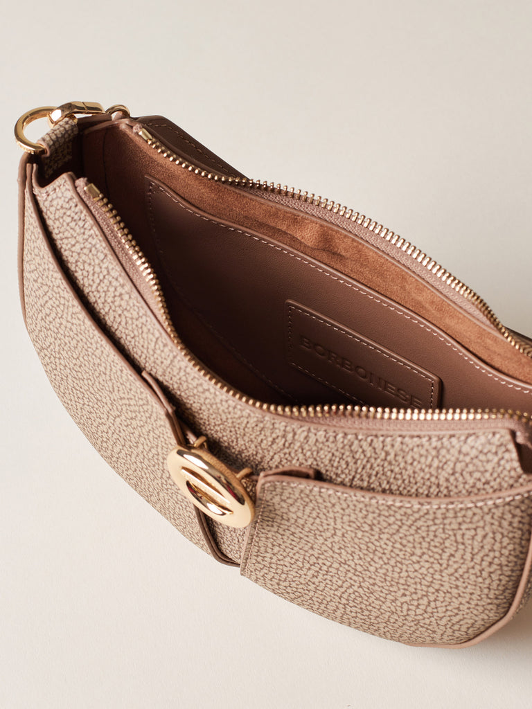 OP Coated Canvas Crossbody Strap - TULIP SMALL CROSSBODY BAG - Borbonese