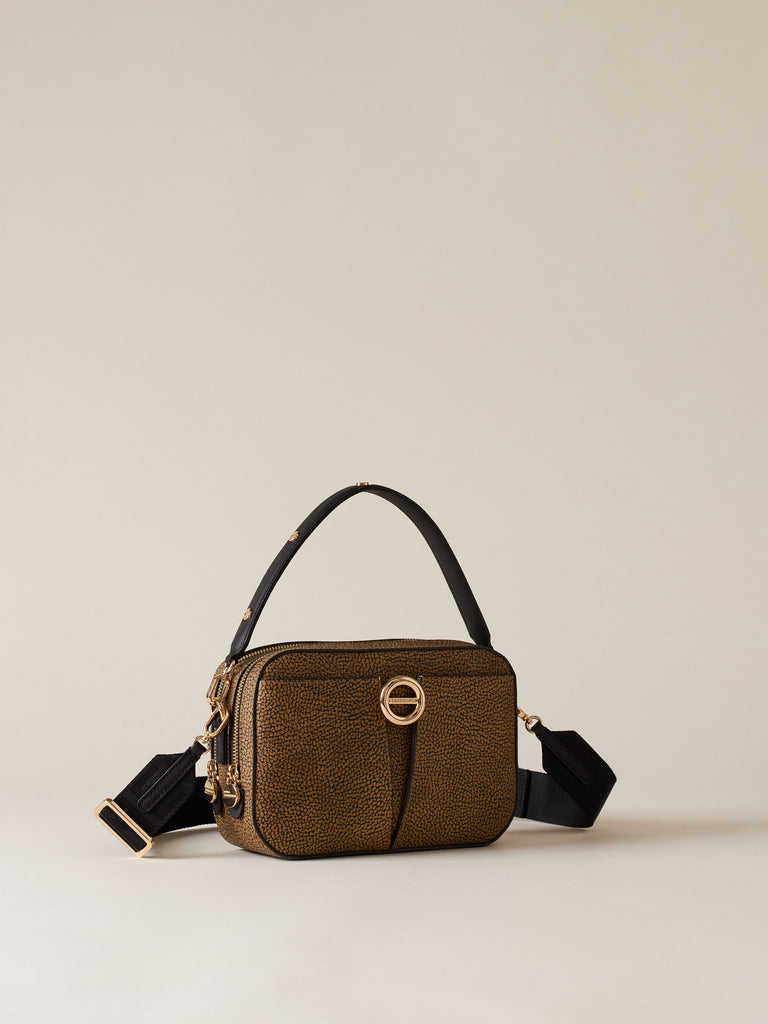 OP Coated Canvas Crossbody Strap - TULIP CAMERA BAG - Borbonese