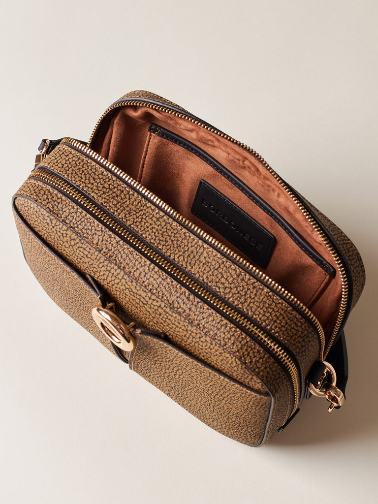 OP Coated Canvas Crossbody Strap - TULIP CAMERA BAG - Borbonese