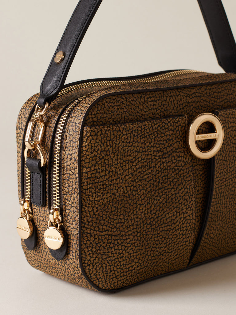 OP Coated Canvas Crossbody Strap - TULIP CAMERA BAG - Borbonese