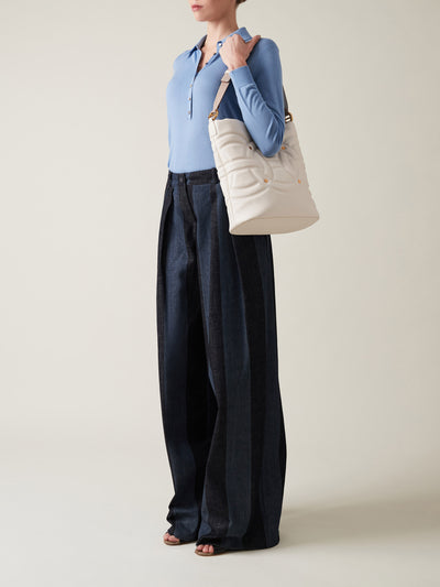 RONDO’ MEDIUM BUCKET BAG - Bucket Bags - Borbonese