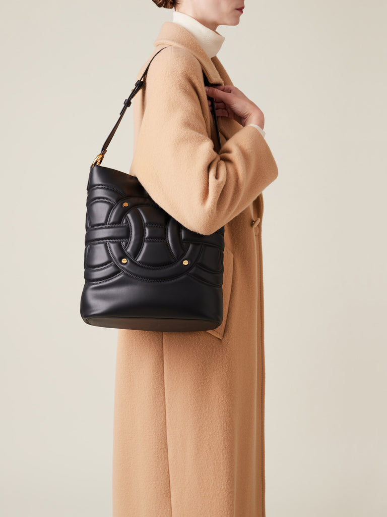 Borsa a spalla di Pelle - RONDO' BORSA SECCHIELLO MEDIUM - Borbonese