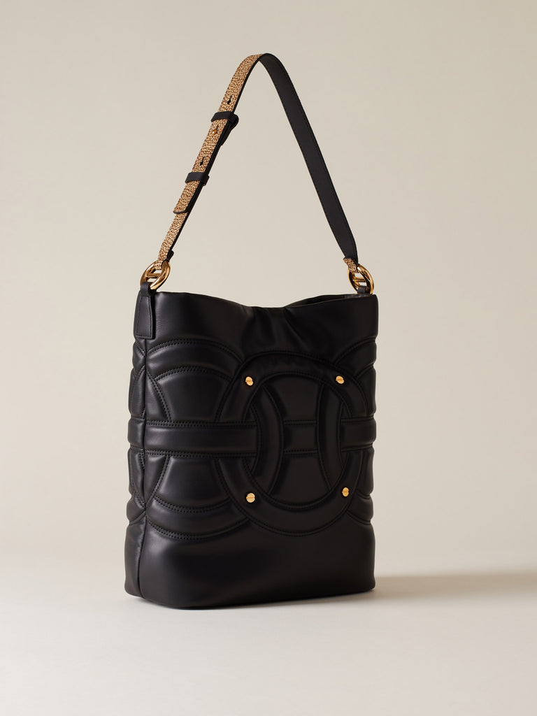 Borsa a spalla di Pelle - RONDO' BORSA SECCHIELLO MEDIUM - Borbonese