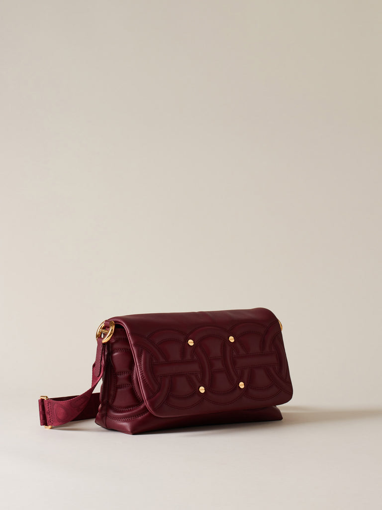 Borsa a tracolla di pelle - RONDO' BORSA CROSS OVER SMALL - Borbonese