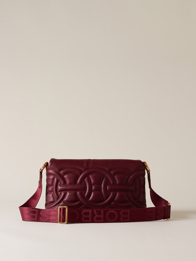 Borsa a tracolla di pelle - RONDO' BORSA CROSS OVER SMALL - Borbonese