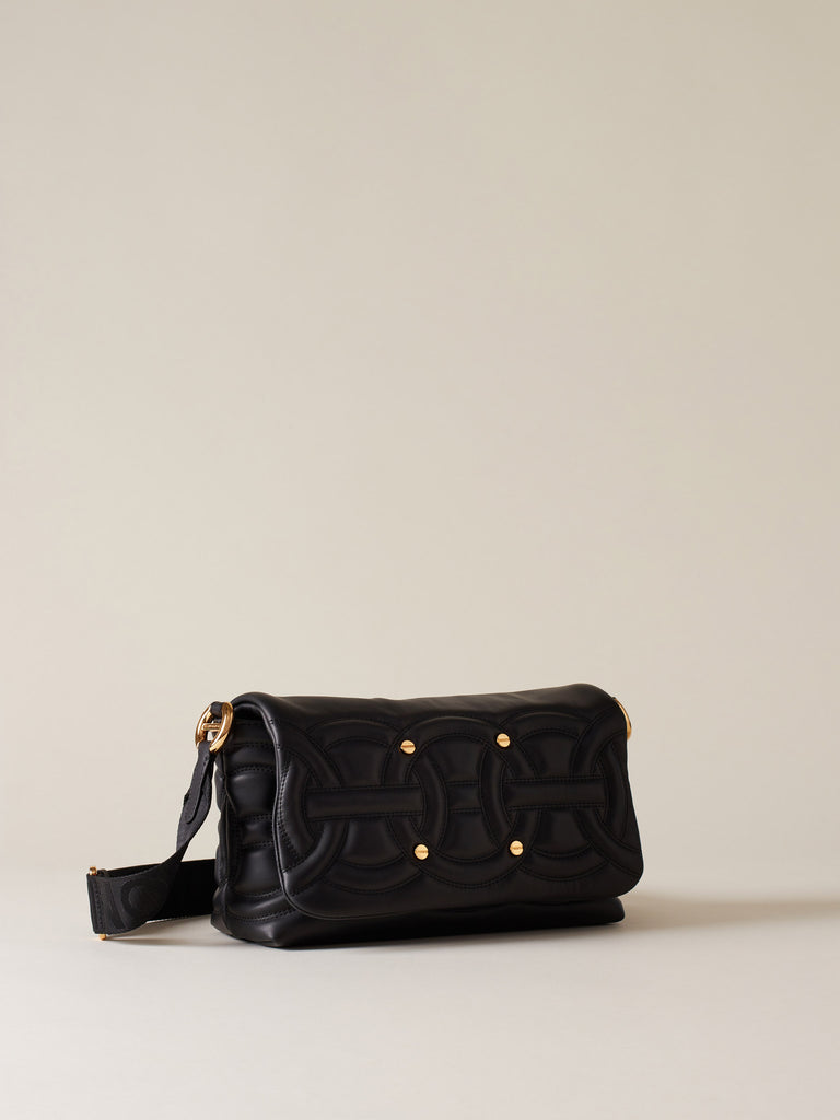 Borsa a tracolla di pelle - RONDO' BORSA CROSS OVER SMALL - Borbonese