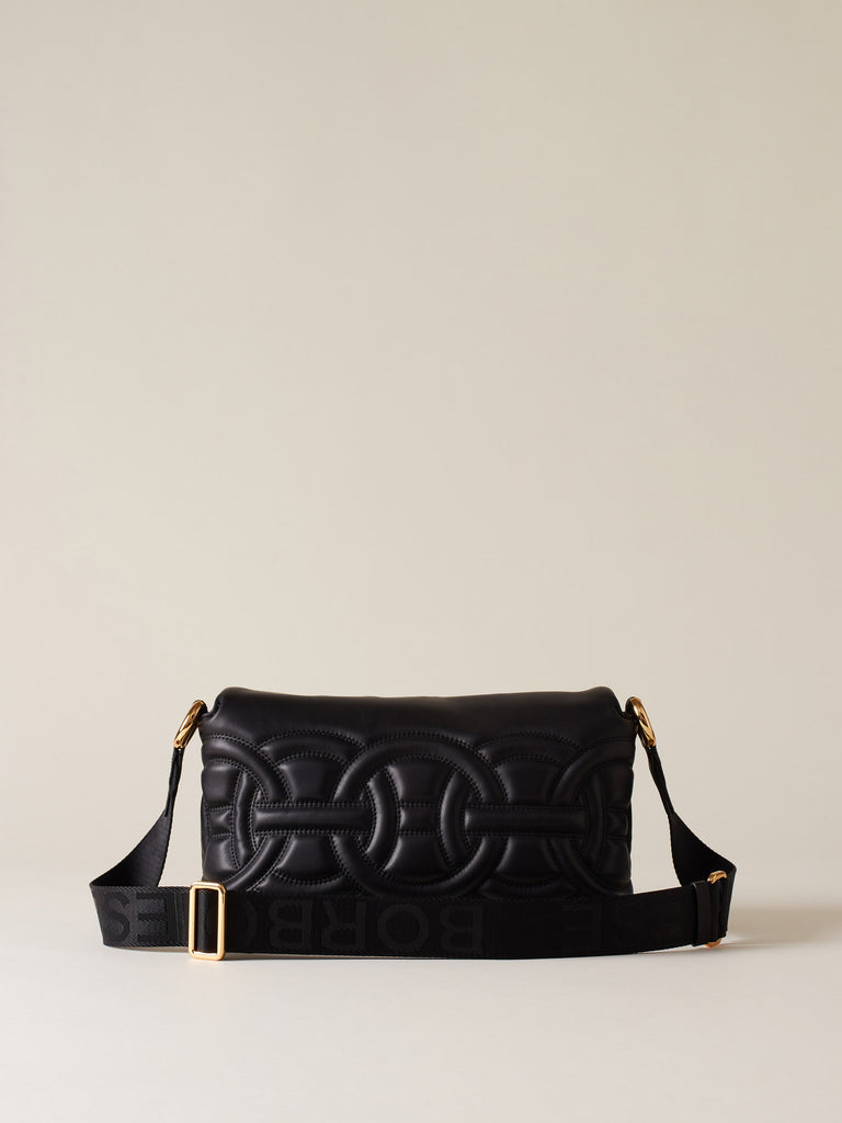 Borsa a tracolla di pelle - RONDO' BORSA CROSS OVER SMALL - Borbonese