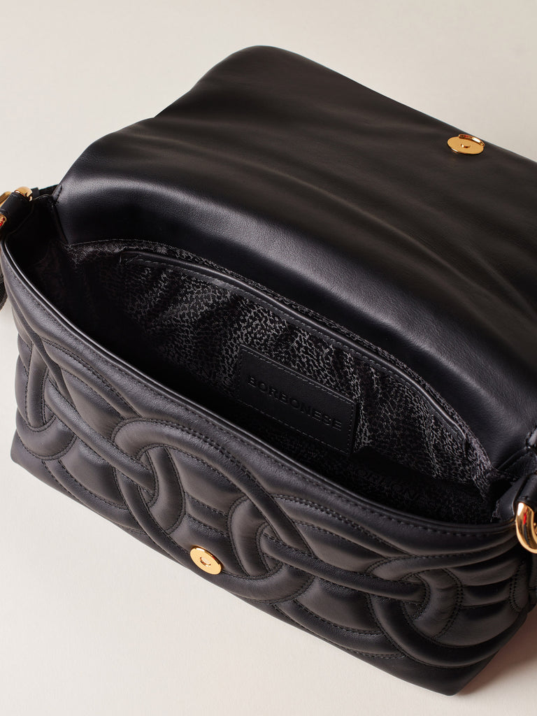 Borsa a tracolla di pelle - RONDO' BORSA CROSS OVER SMALL - Borbonese